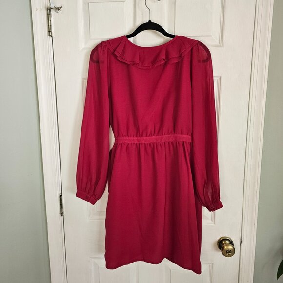 ASOS Pink Wrap Dress Size 8 - Picture 7 of 9